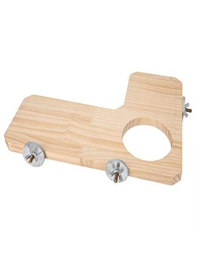 ويستيرن إرا منصة ألعاب خشبية من العصر الغربي، ملحقات قفص، لعبة مسلية ومريحة للطيور، مثالية للطيور والهامستر والفئران والأرانب وخنازير غينيا - Image 5