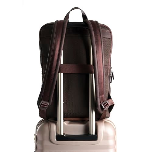 VELEZ Leather Backpack for Men & Women, Classic Dark Brown - Handcrafted Top Grain Leather vintage backpack with 17-Inch Laptop Sleeve - Lightweight, Stylish & Durable for Business, Travel & Everyday Use - Image 3