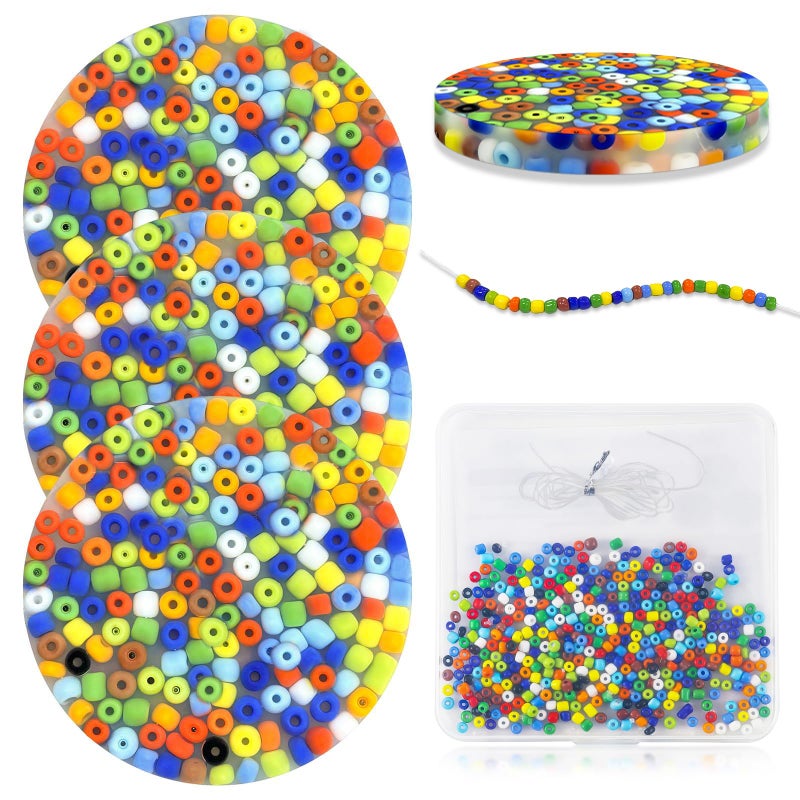 rytopt 3Pcs Skin Picking Fidget Toys Picking Pad DIY Bracelet Stocking Stuffers Cute Stuff Fidget Toys Adults Valentines Christmas Halloween Party Favors School Supplies 6CM293IN - Image 2