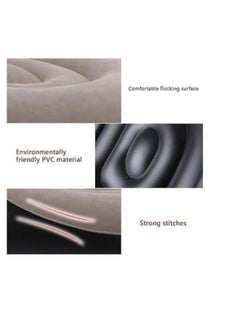 Executive LLC 2 in 1 Inflatable Sofa Set Folding Portable Inflatable Lazy Flocked Recliner with Footrest Perfect for Pop Up Indoor and Outdoor Balcony Backyard Camping Picnic  - Image 4