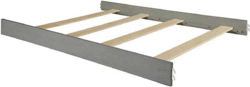 CC KITS مجموعة تحويل سرير كاملة الحجم مع قضبان سرير لإلين ديجينيرس من بيفونا خشب صلب قضيب سرير للأطفال والبالغين لأسرة كاملة الحجم أثاث حضانة أساسي رمادي متآكل - Image 1