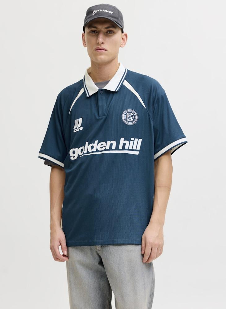 JACK & JONES Footall Jersey Polo - Image 1