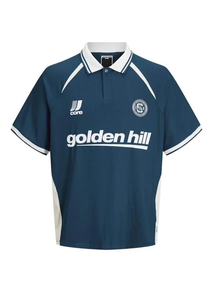 JACK & JONES  Footall Jersey Polo for Men | Best Price UAE
