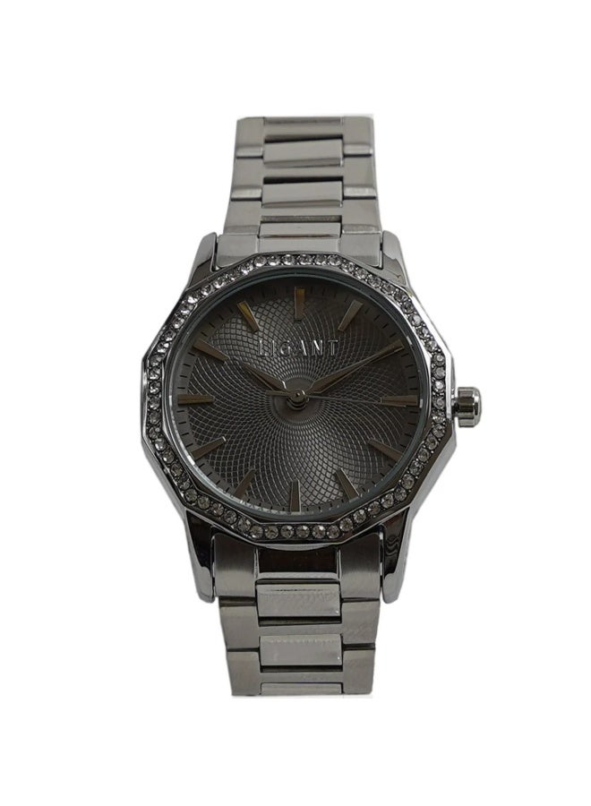LIGANT Luxury Women's Stainless Steel Watch in Classic Silver - Elegant Modern Design - Rust Resistant Metallic Wristwatch for Events & Daily Wear - Image 1