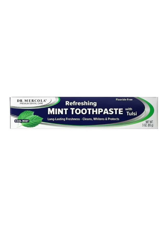 Dr. Mercola Refreshing Toothpaste with Tulsi Cool Mint 3 oz 85 g  - Image 2