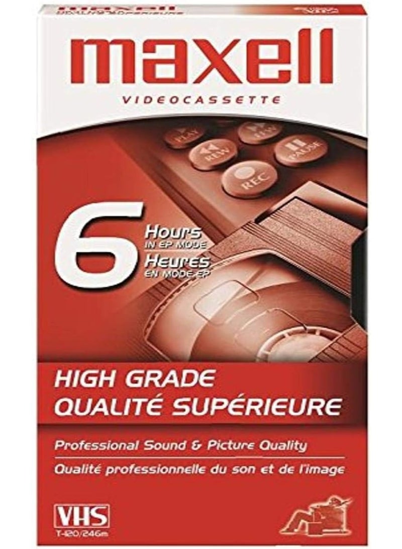 Maxell HGX-Gold Premium High Grade T-120 VHS Tape