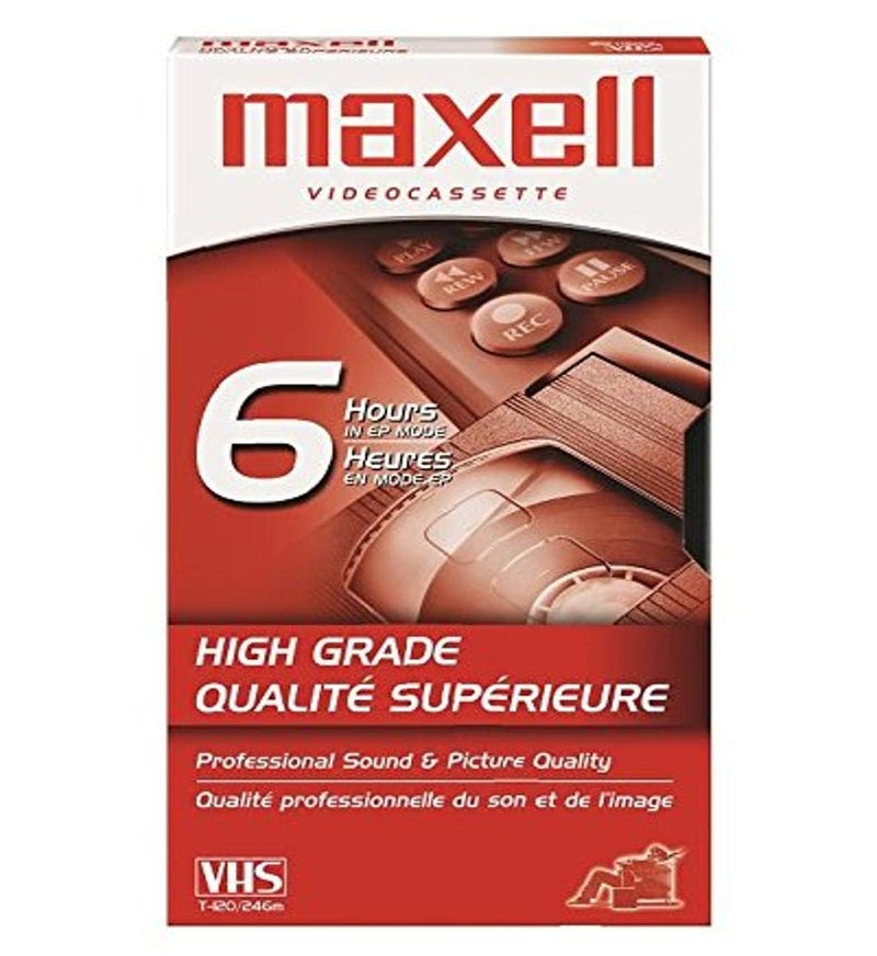Maxell HGX-Gold Premium High Grade T-120 VHS Tape