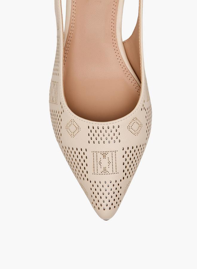 ELLE Women Kitten Heels Slingback Shoes - Image 4