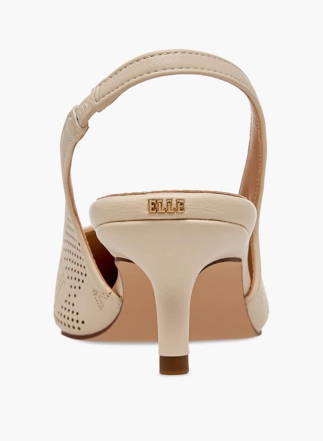 ELLE Women Kitten Heels Slingback Shoes - Image 5