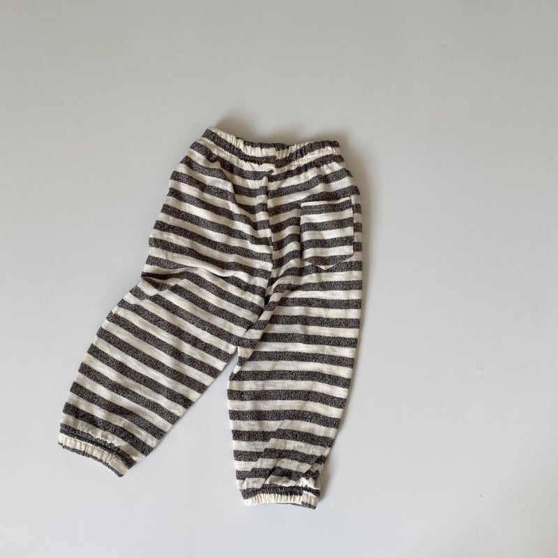 GL-kids Korean Style Summer Children's Wide Strip Cool Breathable Anti-mosquito Pants Unisex Loose Striped Casual Pants - Image 1