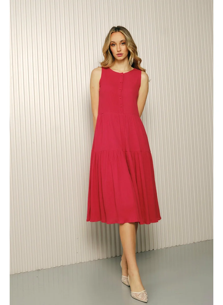 Virgio Tiered Sleeveless Dress