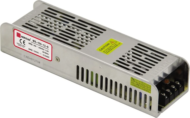 Mervesan MT-150-12-S 150W 12V12.5A Slim Metal Case Adapter