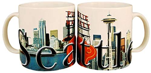 Americaware Seattle 18oz. Color Relief Coffee Mug - Image 1