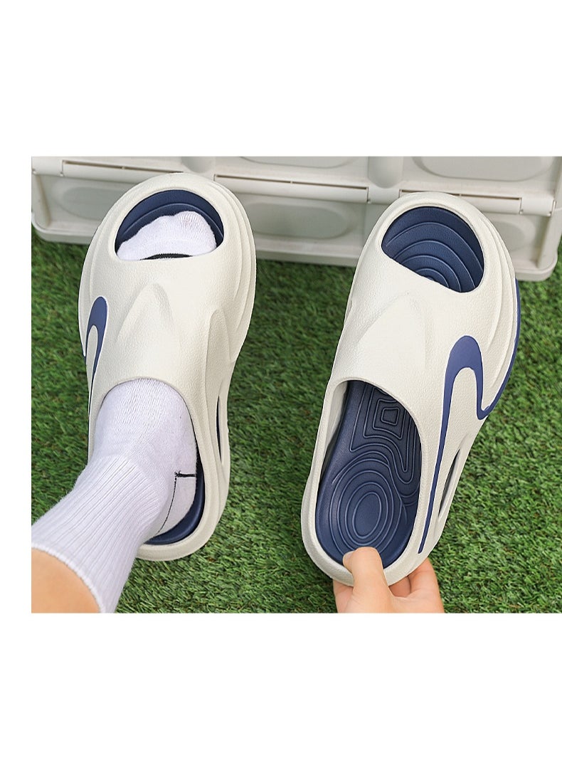 NIBEMINENT Men's Summer Slippers  The Season Trendy Thick Bottom Sandals Casual Sports Beach Slip-On Shoes Synthetic Upper  - Image 4
