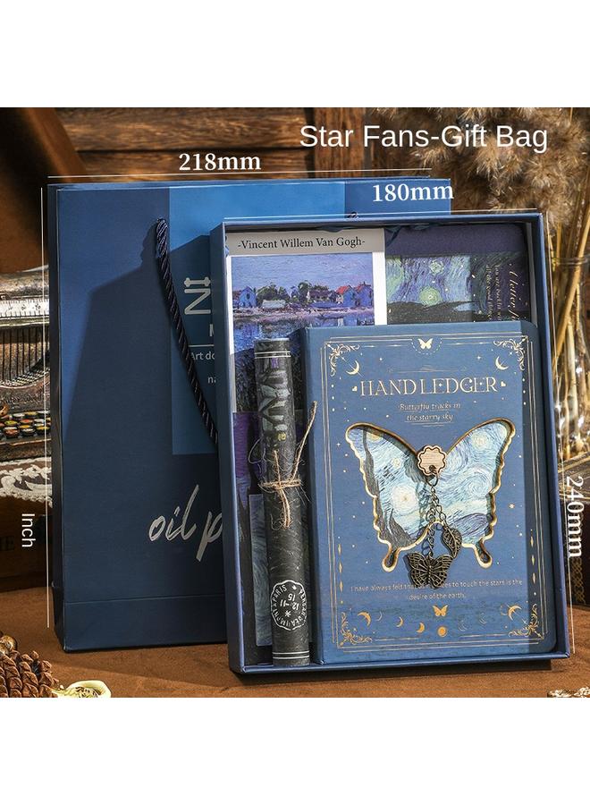 Bluejw Vintage Hollow Hand Ledger Suit Gift Box High Beauty Notebook Stationery Girl Cute Hand Ledger Girl Day - Image 1