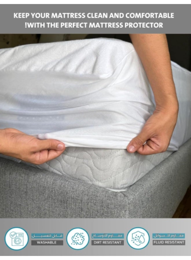 Waterproof Single Mattress Protector – Quilted & Breathable - Image 4