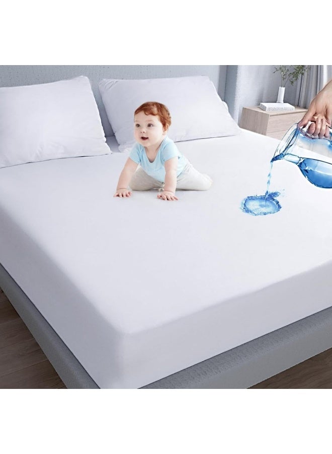 Waterproof Single Mattress Protector – Quilted & Breathable - Image 1