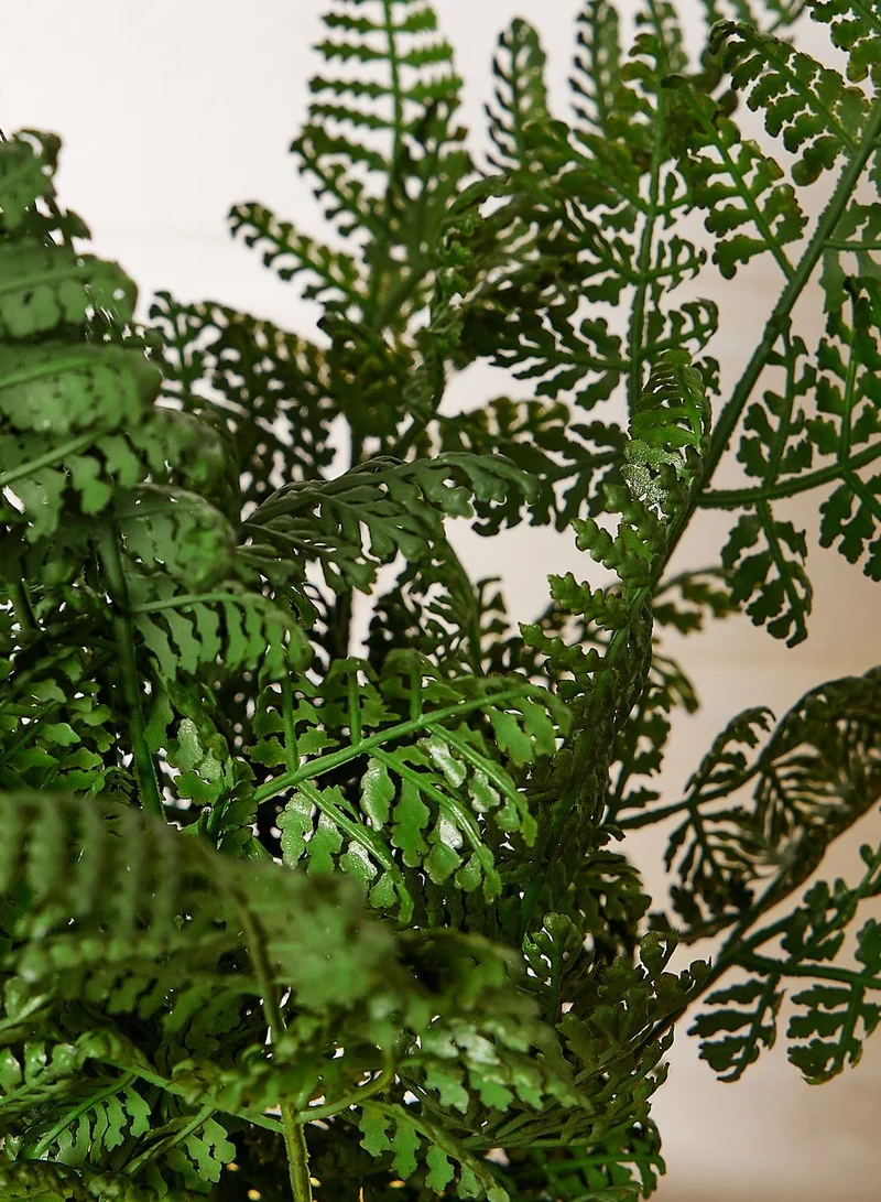 Noire Edit Fern In Metal Look Pot (Mo)