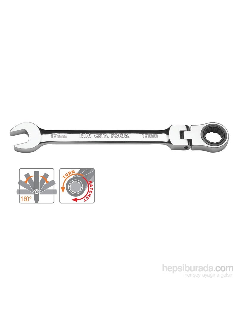 Ceta Form B06-18 18 Mm C-Gear Ratchet Combination Wrench Joint 