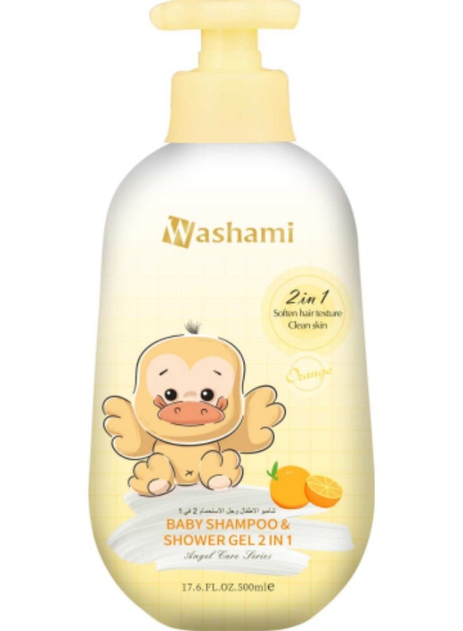 Baby Shampoo Shower Gel 2 In 1 Orange - 500 ml