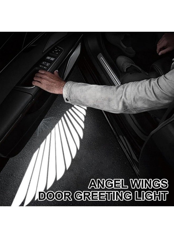 Beauenty 2 Pcs Car Welcome Light,Car Door Logo Lights,Welcome Courtesy Step Door Lamps,Projector Lights,Floor Welcome Lamp(Wings Pattern)  - Image 3