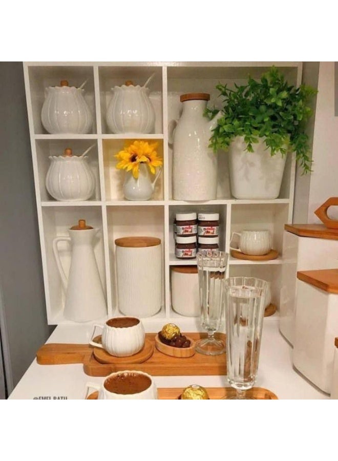 Stylish Wooden Mug Holder & House-Shaped Storage Organizer – Modern Natural Wood Shelf for Coffee Cups, Teas, Mugs, and Small Kitchen Accessories – Elegant Home Decor for Kitchens, Dining Rooms, and Office Spaces - Image 2