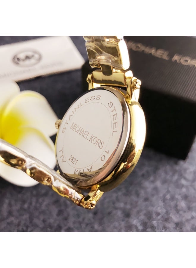 Michael MK Michael Kors Classic Men's and Women's Fashion Multi functional Alloy Round Quartz Watch Stainless Steel Strap 36mm - Image 3