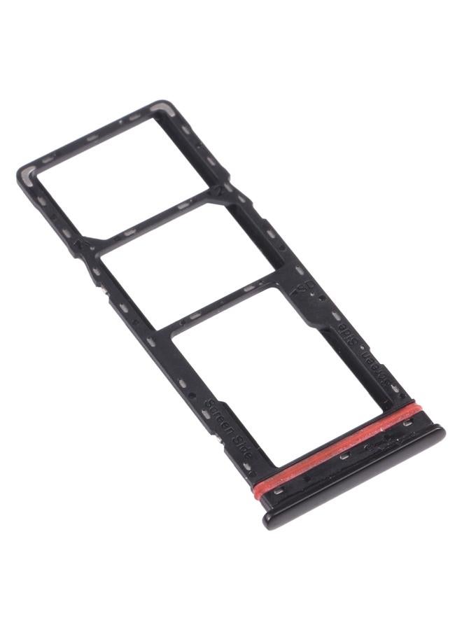 erorex For infinix Hot 8 Lite X650 SIM Card Tray + SIM Card Tray + Micro SD Card Tray (Black) - Image 2