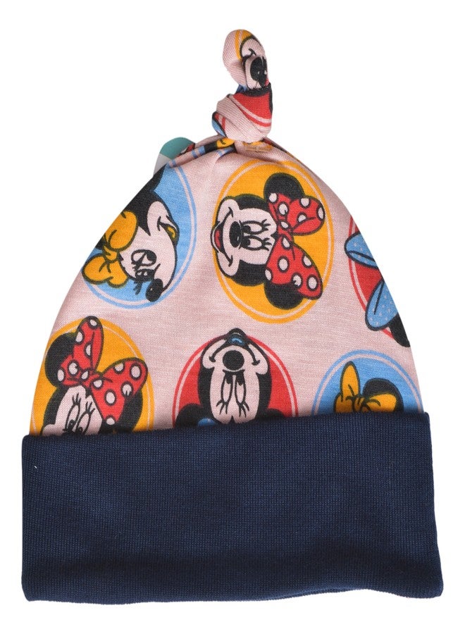 ماما ميا قبعة موميميا للجنسين بطبعة ميكي وأصدقائه مع جوارب وقفازات (أزرق، من 0 إلى 6 أشهر) - Image 2