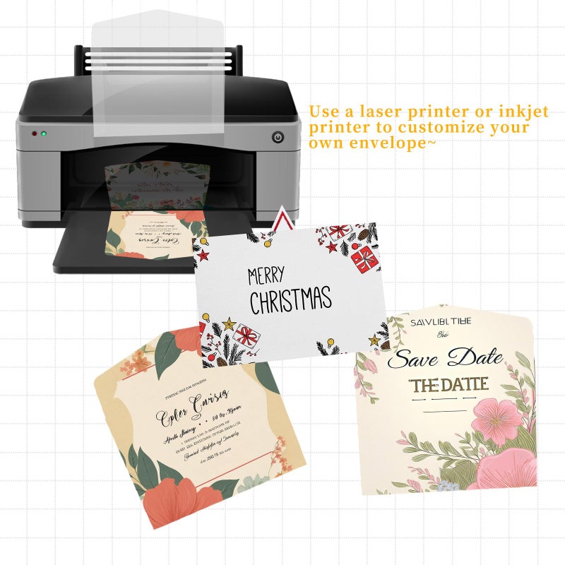 Aeaocvo 50 PCS Glassine Envelopes 4.5 Ã— 3.2" Translucent Envelope Small Clear Envelope Self Sealing Mini Envelopes for Stamps Coins Seeds Collecting Lottery Ticket Gift Card Wedding Invitation - Image 5