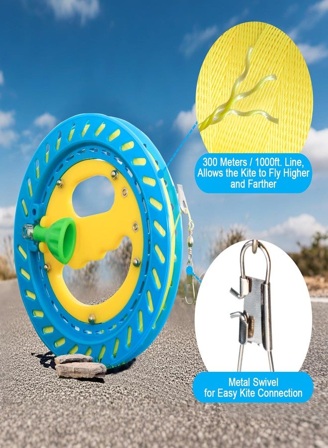 Xida Kite String Reel Winder for Adults - 1000FT High-Strength Kite Flying Line with Smooth Spool & Tangle-Free Design for Ultimate Outdoor Flying Experience, 7.1 Inch - Image 4