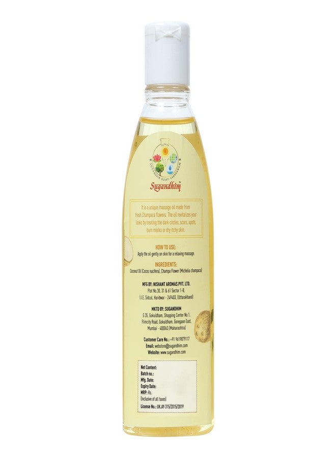 Sugandhim Cold Pressed Virgin Coconut Oil 100ml with Champa Flower, Body Massage Oil for Face & Skin Moisturization, Undiluted Pure Natural Nariyal Hair Oil Chemical Free - Ideal for New Born Babies - Image 2
