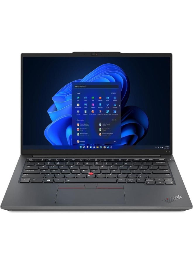 لينوفو كمبيوتر محمول ThinkPad E14 بشاشة مقاس 14 بوصة ومعالج Core-i5-1335U وذاكرة وصول عشوائي سعة 16 جيجابايت ومحرك أقراص SSD سعة 512 جيجابايت وبطاقة رسومات Intel Iris XE ونظام تشغيل Windows 11 Pro - Image 1