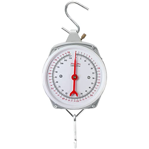 NFZUNW Spring Hanging Dial Scale,110lbs Industrial Hanging Scale,Spring Mechanical Hanging Scale for Kitchen Fishing,Mechanical Luggage Scale - Image 5