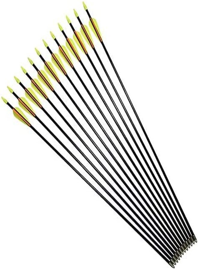 RedOak Archery Arrows for Recurve Bow Target Practice - Pack of 6 - Orange - 27 Inches - Image 1