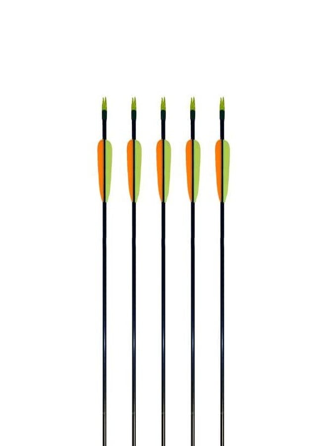 RedOak Archery Arrows for Recurve Bow Target Practice - Pack of 6 - Orange - 27 Inches - Image 3