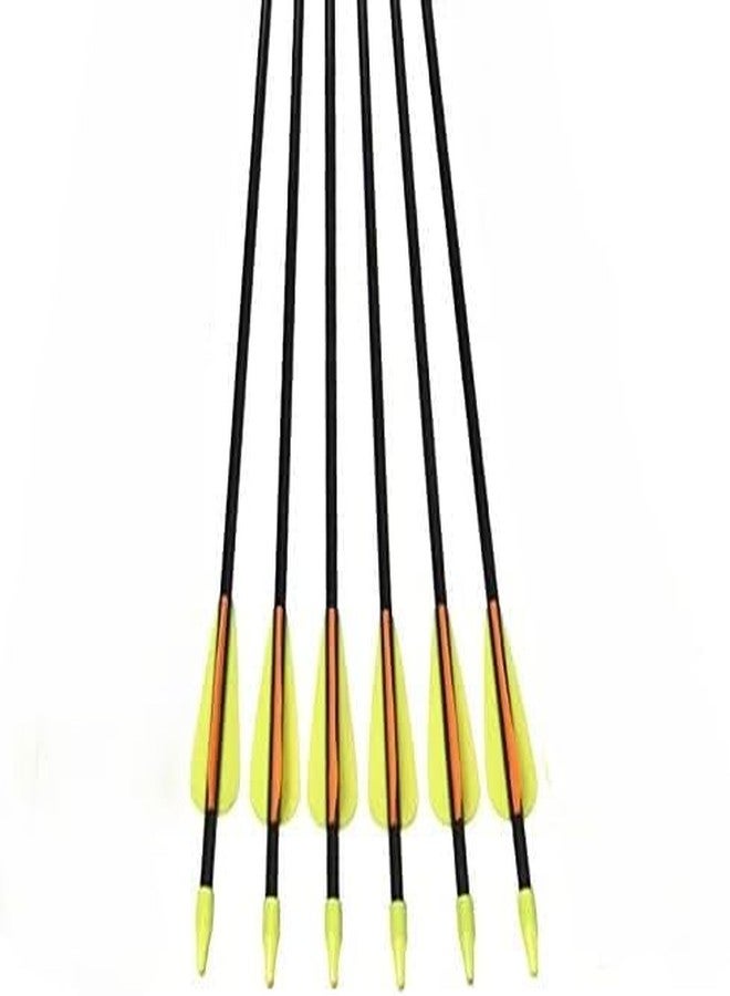 RedOak Archery Arrows for Recurve Bow Target Practice - Pack of 6 - Orange - 27 Inches - Image 5