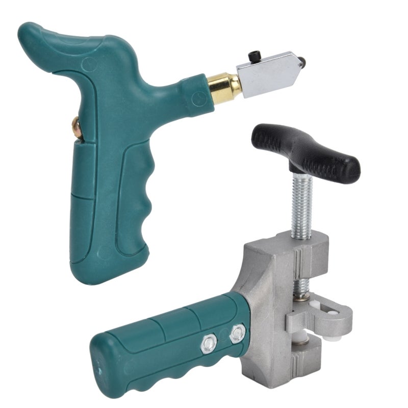 Tile Cutter Tool Kit Ergonomic ABS Aluminum Alloy Dual Purpose Cutter Head - Straight Cutting Process for Wall Tiles Glazed Tiles - Image 3