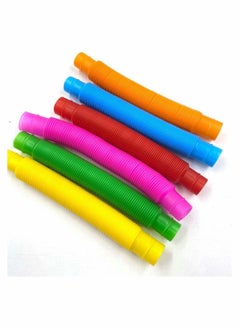 Y&D 6-Piece Sensory Educational Toy Colorful Heavy-Duty Popular Tube  - Image 1