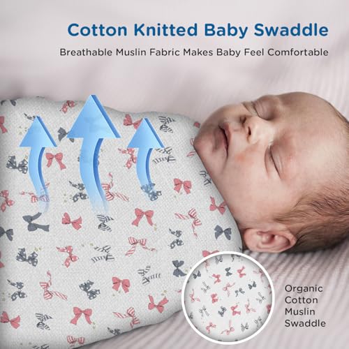 Mee Mee 100% Muslin Cotton Baby Swaddle Wrappers Set (PK-3)| Baby Towel| Soft, Quick-Drying & Highly Absorbent Blanket | Printed Mulmul Swaddle Cloth,Newborn Essentials (Multicolour, 120x100 cm) - Image 4