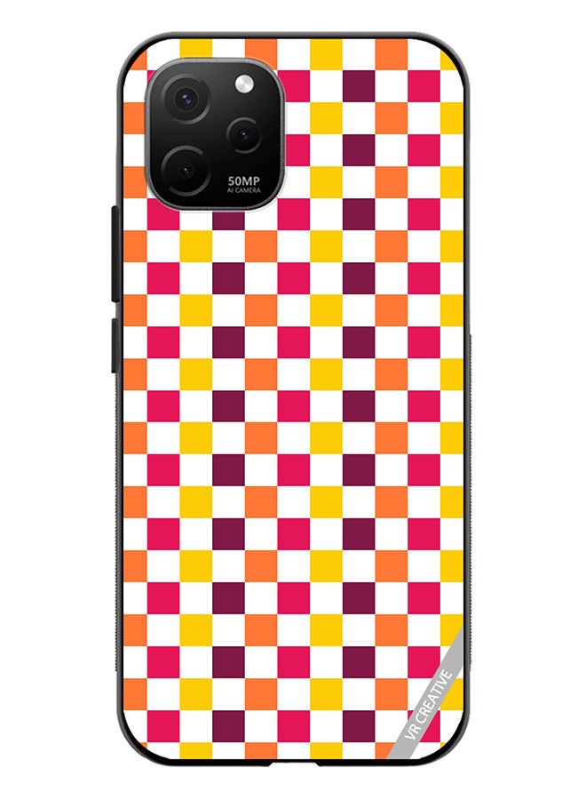 VR CREATIVE Protective Case Cover For Huawei Nova Y61 Seamless With Colorful Checkerboard1 Design Multicolour - Image 1