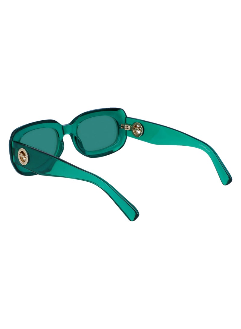 Longchamp Women's UV Protection Rectangular Shape  Sunglasses LO716S-303-5221 - Lens Size: 52 - Green - Image 5