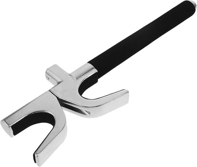 Retractable U Shaped Car Steering Wheel Lock Adjustable Anti Theft Device Universal Fit - Image 1
