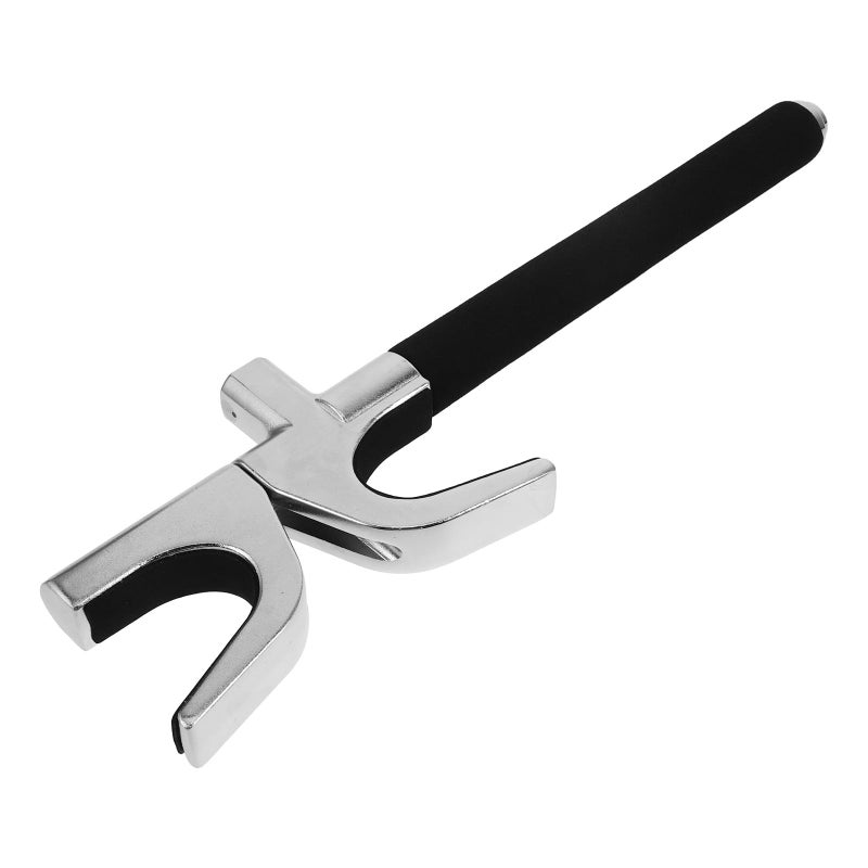 Retractable U Shaped Car Steering Wheel Lock Adjustable Anti Theft Device Universal Fit - Image 2