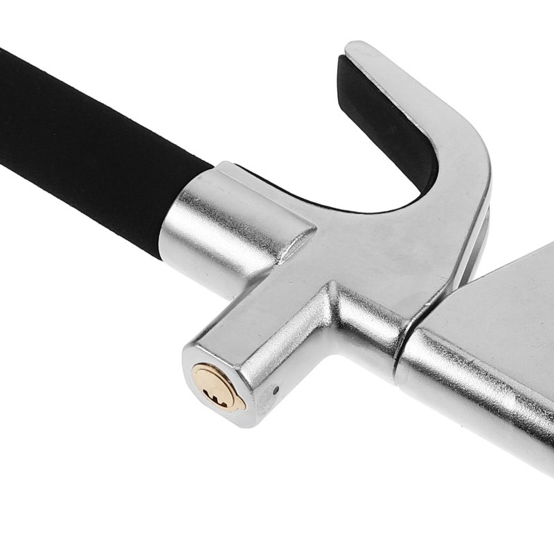 Retractable U Shaped Car Steering Wheel Lock Adjustable Anti Theft Device Universal Fit - Image 4