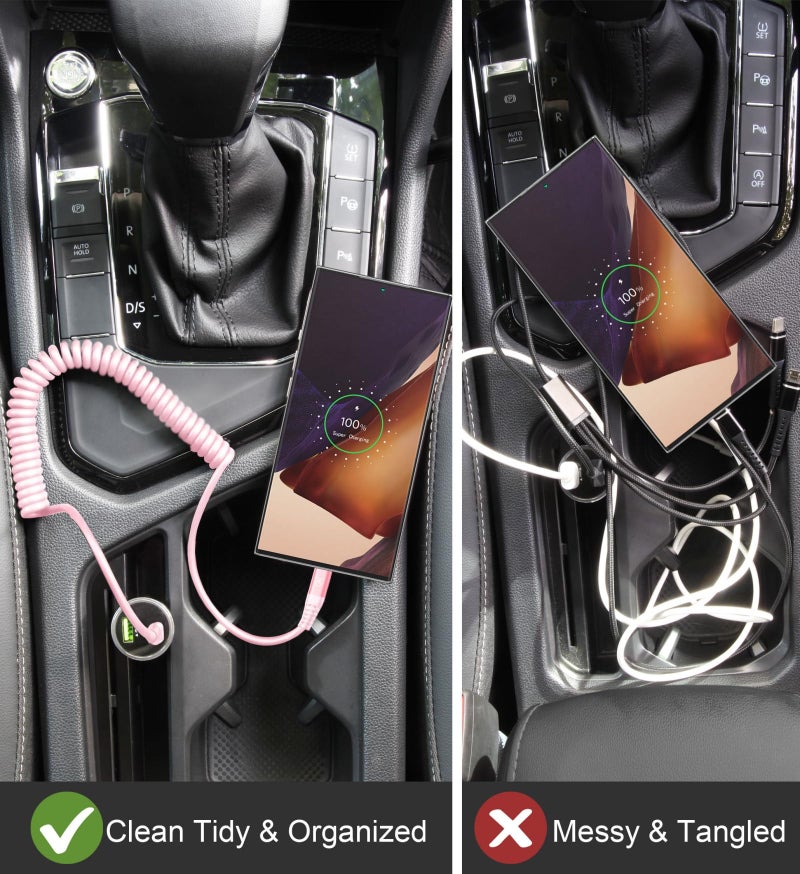 KIYODA USB A to C Cable Fast Charging 3FT for Car, 2Pack USB Type C Charger Cable for iPhone 16, USB-C Cable Compatible with iPhone 17/16/15/Plus/Pro/Pro Max/Samsung Galaxy A10e A20-Pink - Image 5