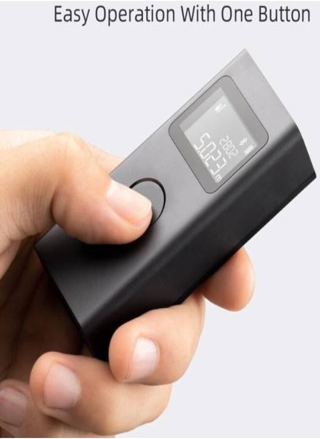 Xiaomi - Xiaomi Mijia Smart Laser Rangefinder, 3mm High Precision, Smart Measurement Tool, Real Time Measuring Device, 0.7W Operating Power, Black | MJJGCJYD001QW - Image 1