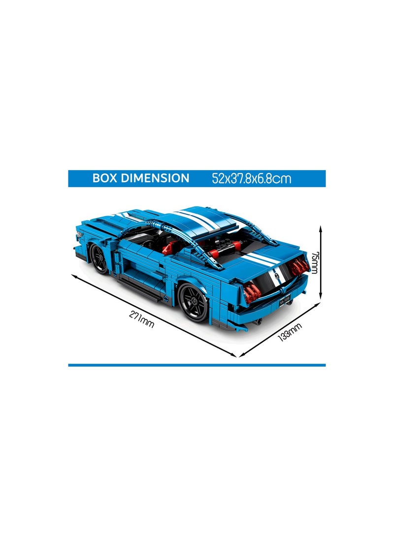 SEMBO Sembo 8409 - Wild premium car building blocks - 827 pcs - Blue - Image 2