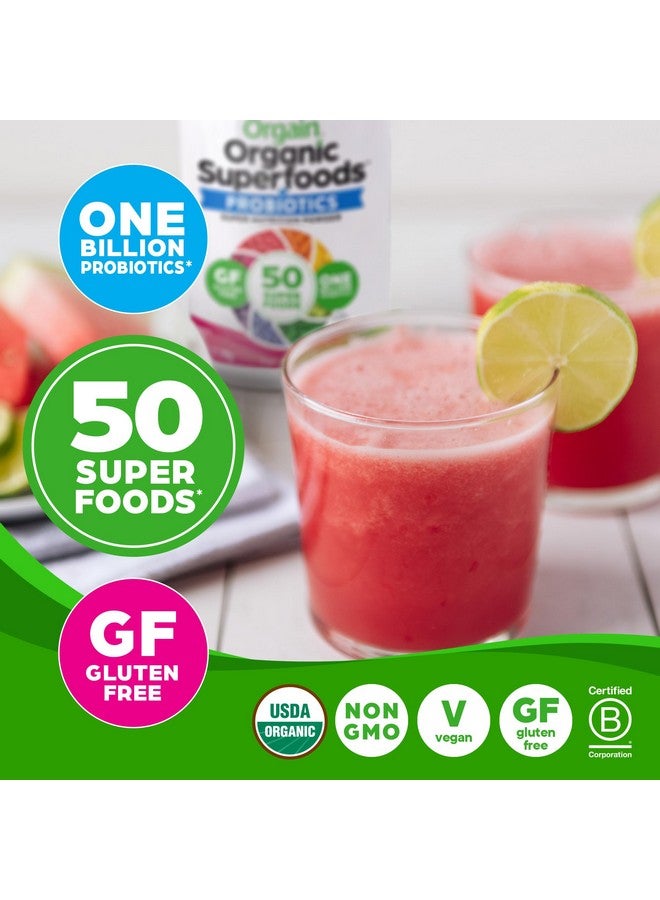 Orgain Organic Greens Powder + 50 Superfoods, Berry - 1 Billion Probiotics for Digestive Health, Antioxidants, Vegan, Plant-Based, Gluten-Free, Non-GMO, Green Juice & Smoothie Drink Mix - 0.62lb - Image 2