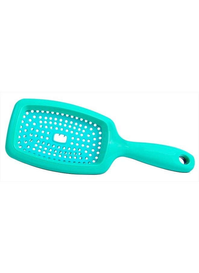 The Original FLEXY BRUSH (Turquoise) For Detangling and Curl Clumping